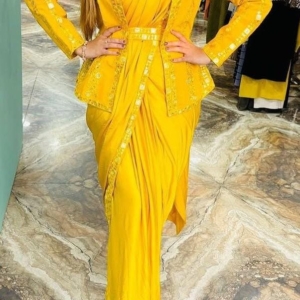 Ready To Wear Saree with Jacket / Belt