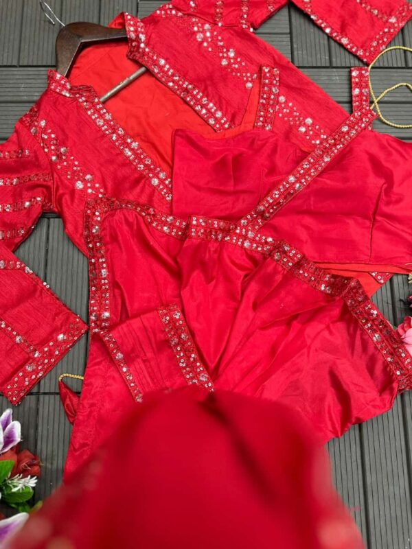 Ready To Wear Saree with Jacket / Belt - Image 3